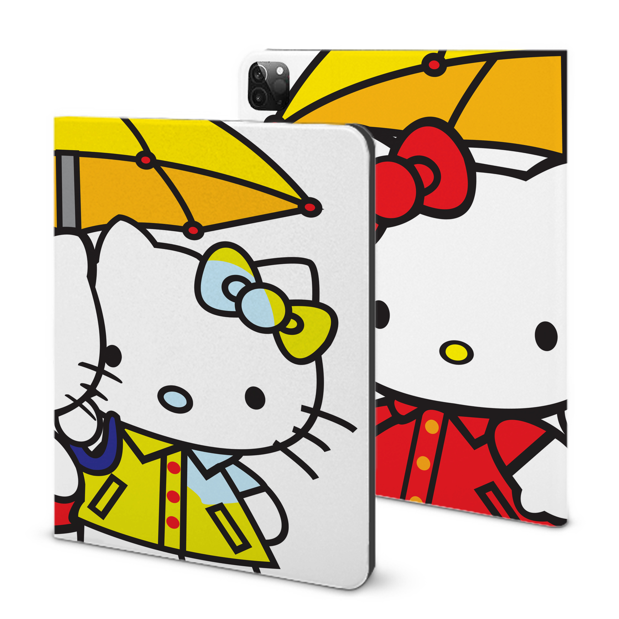 （画像用） Hello Kitty ハローキティ IPadケース ペンホルダー付き ブックスタイルデザイン